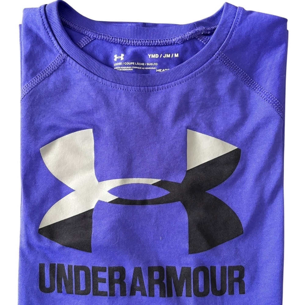 Under Armour Purple Short Sleeve Tee Athletic Performance